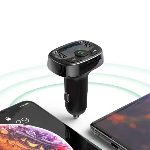 BASEUS ŁADOWARKA TRANSMITER FM BLUETOOTH BT MP3 2XUSB MICRO SD DO AUTA na Arena.pl