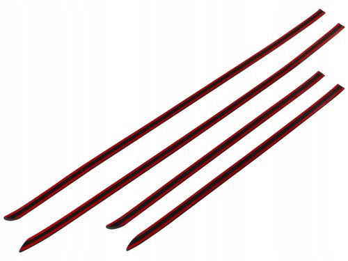 Citroen C4 II Listwy CZARNE Boczne Ochronne Drzwi na Arena.pl