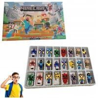 Kalendarz Adwentowy dla Dzieci Minecraft Figurki 24 szt na Prezent dla Syna