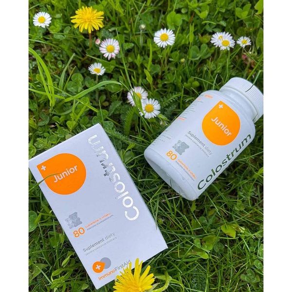 COLOSTRUM JUNIOR +PROBIOTYK IMMUNO FIRST AID 165mg zdjęcie 4