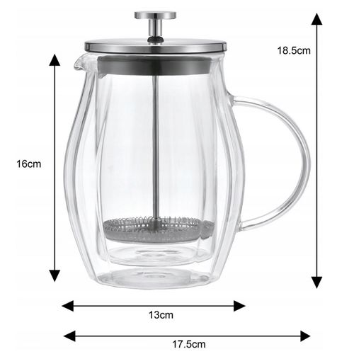 zaparzacz tłokowy do kawy/herbaty termiczny 600ml klausberg kb-7683 na Arena.pl