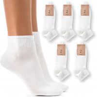 SKARPETKI BAMBUSOWE Antybakteryjne STOPKI damskie białe JAKOŚĆ