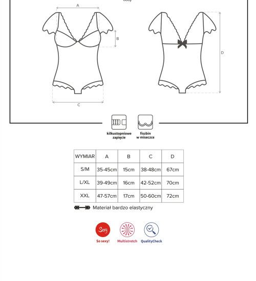 Czarne koronkowe body S/M zdjęcie 5