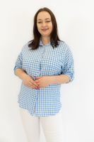 Koszula w Niebieską Kratę Damska UNI