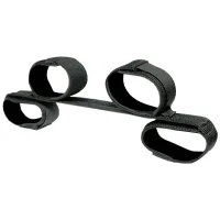 sportsheets bondage bar 61 cm - drążek z opaskami neoprenowymi