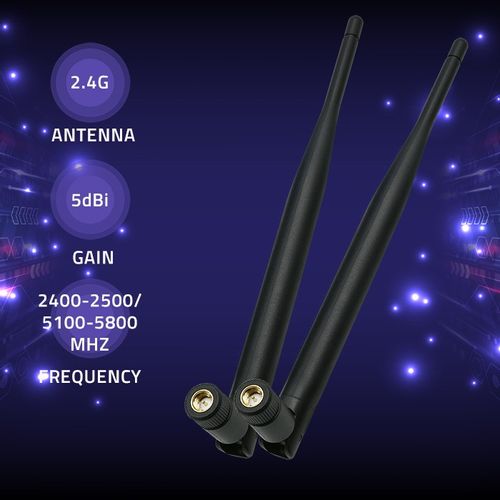 Qoltec Antena Wi-Fi 2.4/2.5 GHz 5.1/5.8 GHz dookólna 5dBi Wewnętrzna na Arena.pl
