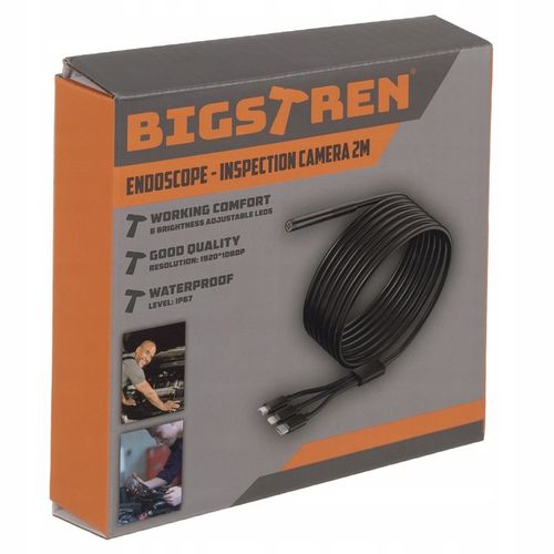 KAMERA INSPEKCYJNA ENDOSKOP DO TELEFONU 2M WIFI USB ENDOSKOPOWA ANDROID IOS na Arena.pl