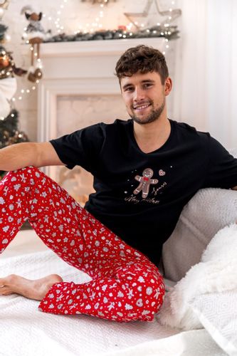 Piżama Mike Czarno-Czerwony M na Arena.pl