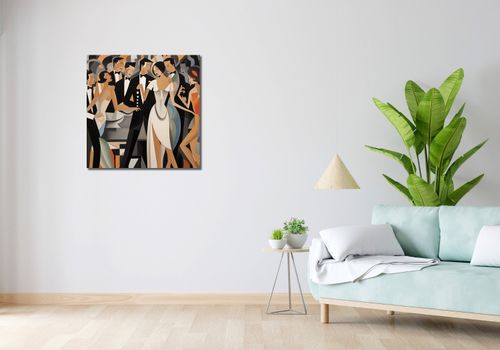 Obraz 70x70cm Bal w Art Deco na Arena.pl