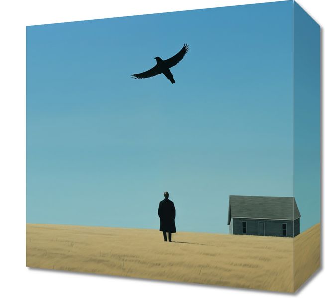 Obraz 30x30cm Samotny i Wolny zdjęcie 1