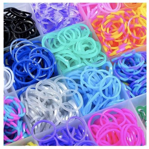 GUMKI DO ROBIENIA BRANSOLETEK DUŻY ZESTAW 6800 ELEMENTÓW XXL DLA DZIECKA na Arena.pl