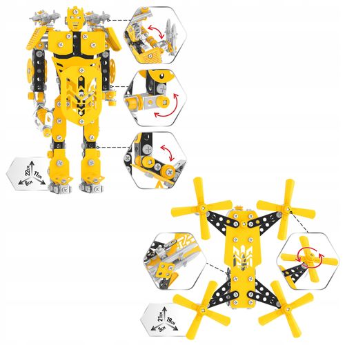 Zestaw Konstrukcyjny Robot-Dron Technok 0. 570 El. Dla Dzieci 136 na Arena.pl