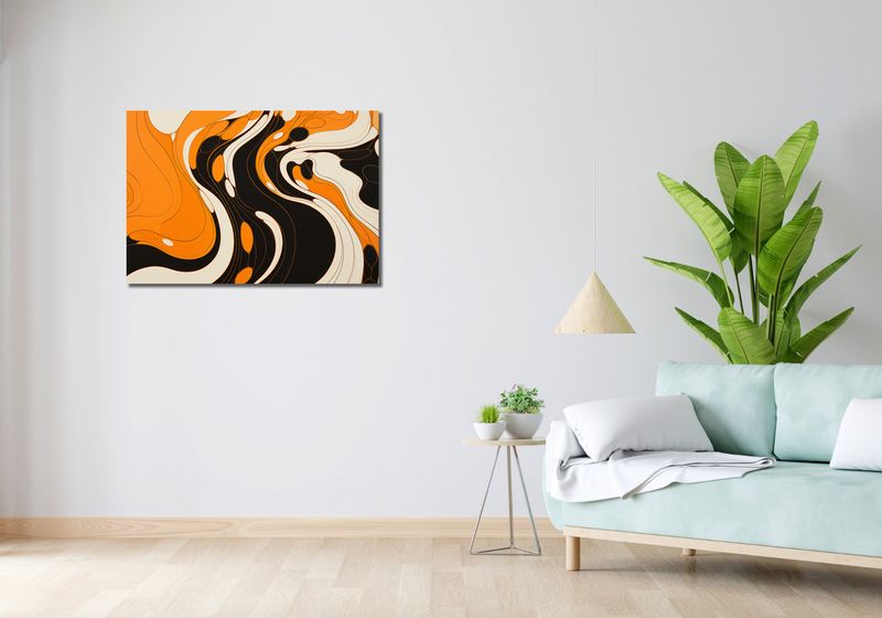 Obraz 90x60cm Tańczący Atrament zdjęcie 2