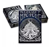 karty bicycle dragon white 4300