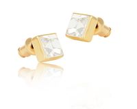 Kolczyki kwadraty z kryształami Preciosa z kolekcji Classic (P7783AU)