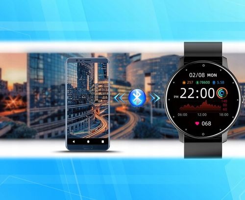 Zegarek Smartwatch Męski POLSKIE MENU PULS SMS FB 220mAh BT5.0 1,28" IPS na Arena.pl