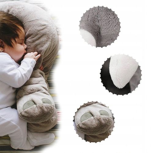 DUŻA PODUSZKA SŁOŃ MASKOTKA PRZYTULANKA PLUSZOWY MIŚ PREZENT DZIECKA JASIEK na Arena.pl