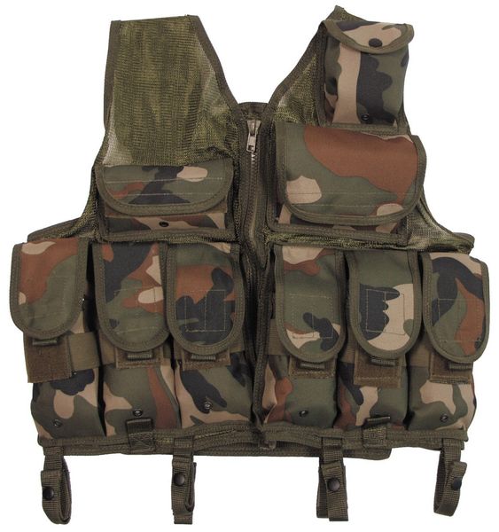 KAMIZELKA US Netzeinsatz woodland zdjęcie 1