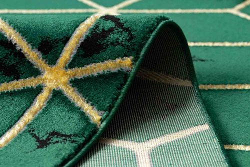 RUG/LU/ESTEMA/CUBES/BOTTLEGREEN+GOLD/80x150 na Arena.pl