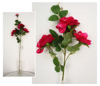 kwiat   róża 4 ramiona 90 cm czerwona  kds-150a