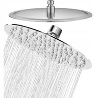 Deszczownica prysznicowa okrągła 25 cm slim stalowa chrom 120 dysz