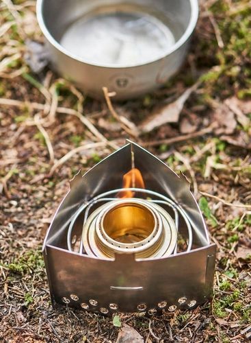 TRANGIA - TRIANGLE STOJAK OSŁONA PRZECIW WIATROWA Z UCHWYTEM NA PALNIK set na Arena.pl