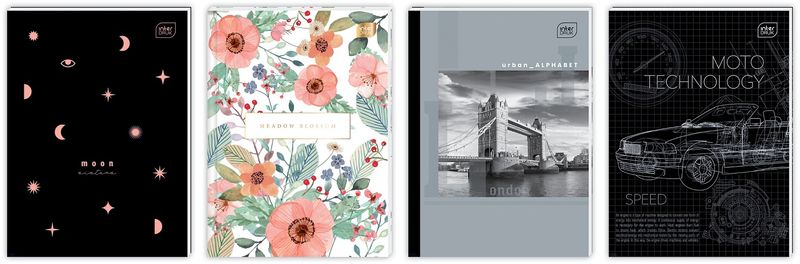 BRULION A4 96 KRATKA TRENDS INTERDRUK zdjęcie 1