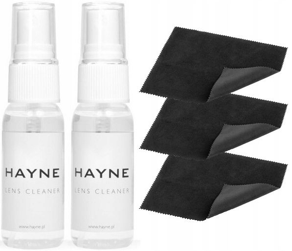 PŁYN DO CZYSZCZENIA OKULARÓW HAYNE LENS 2x30ML PROFESJONALNY + zdjęcie 1