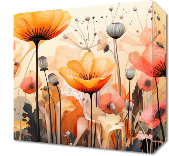 Obraz 30x30cm Taneczne Maki zdjęcie 1
