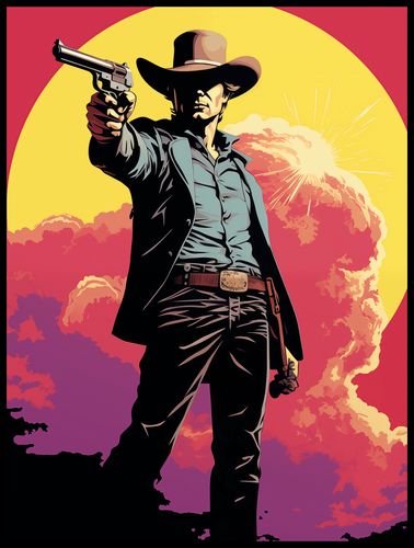 Plakat 60x80cm Strzelec z Epoki na Arena.pl