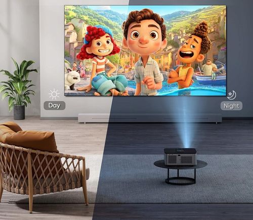 HORLAT T02 Projektor kina domowego 25000 lumenów, Full HD 1080p Android TV na Arena.pl