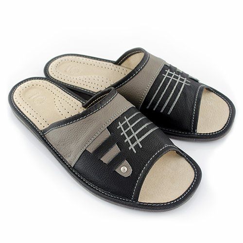 SKÓRA PANTOFLE KLAPKI MĘSKIE KAPCIE GÓRALSKIE na Arena.pl