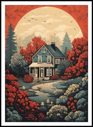 Plakat 67,5x95cm Idylla Rustykalna na Arena.pl