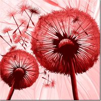 40CM 40CM OBRAZEK DMUCHAWCE CZERWIENI DRUK PŁÓTNO OBRAZ