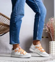 Szare sneakersy trampki sznurowane Arcobaleno 36