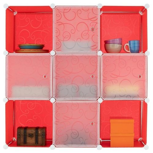 Czerwony regał RED RACK - system wtykowy na Arena.pl