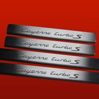 Listwa progowa PORSCHE CAYENNE 955 TURBO S Stal nierdzewna 304 mat 4szt
