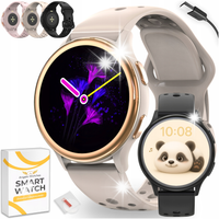 SMARTWATCH ZEGAREK DAMSKI POWIADOMIENIA ROZMOWY NEW AMOLED WATCH PL MENU
