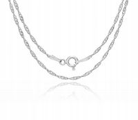 SINGAPUR SREBRNY ŁAŃCUSZEK 60 CM DAMSKI 1,7 MM 925