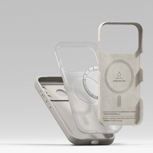 RINGKE SILICONE MAGNETIC MAGSAFE IPHONE 17 PRO STONE na Arena.pl
