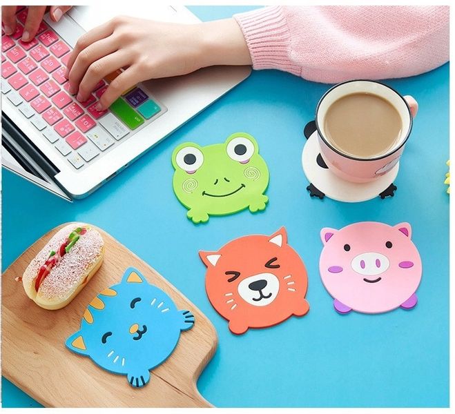 Silikonowa podkładka pod kubek dla dzieci żaba zdjęcie 8