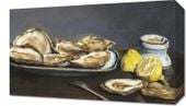 Obraz 50x30cm Oysters, Edouard Manet Vintage do Salonu