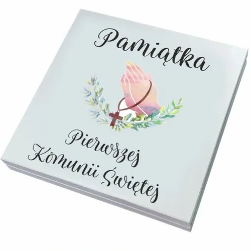 Pudełko ala koperta Pamiątka I Komunii na pieniądze prezent chrzestnej na Arena.pl