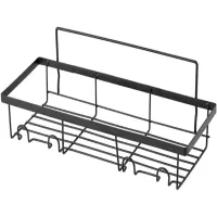 Półka łazienkowa do łazienki prysznicowa loft wisząca z 4 haczykami