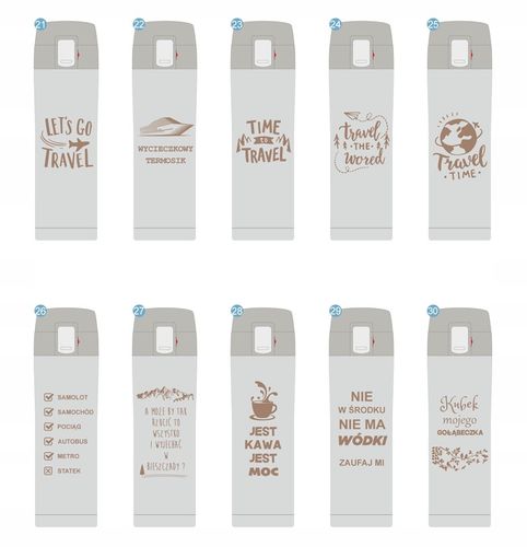 KUBEK TERMICZNY TERMOS NA KAWĘ HERBATĘ DO SAMOCHODU 440 ml PREZENT GRAWER na Arena.pl