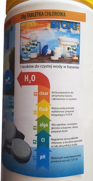 ZESTAW MULTI TABLETKI BLUE DO BASENÓW CHLOR PŁYWAK zdjęcie 7