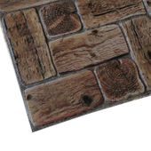 Panele Ścienne 3D PCV Drewno Ciemne OLD WOOD