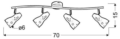 Fiord listwa 4x40W E14 biały na Arena.pl