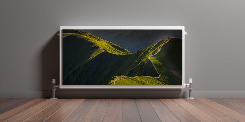 Mata MAGNETYCZNA Na Kaloryfer Ścieżka TATRY Góry Dolina Natura 100cm x 60cm zdjęcie 3
