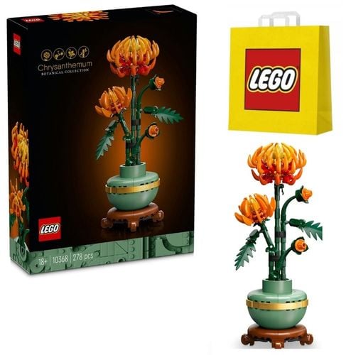 KLOCKI LEGO ICONS 10368 CHRYZANTEMA KWIATY BUKIET PREZENT DLA NIEJ + TORBA na Arena.pl